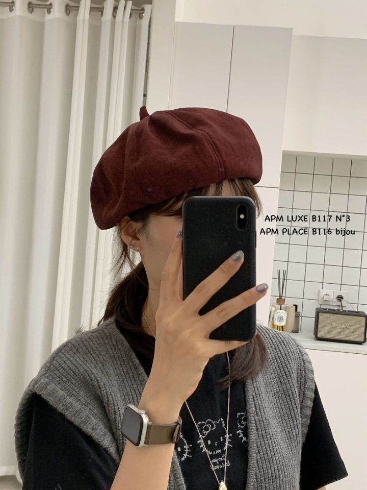 N3東大門㊣直郵女士新品推薦時尚熱賣真品25秋冬帽子絨面革N3帽子