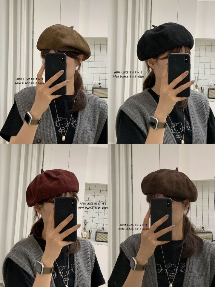 N3東大門㊣直郵女士新品推薦時尚熱賣真品25秋冬帽子絨面革N3帽子