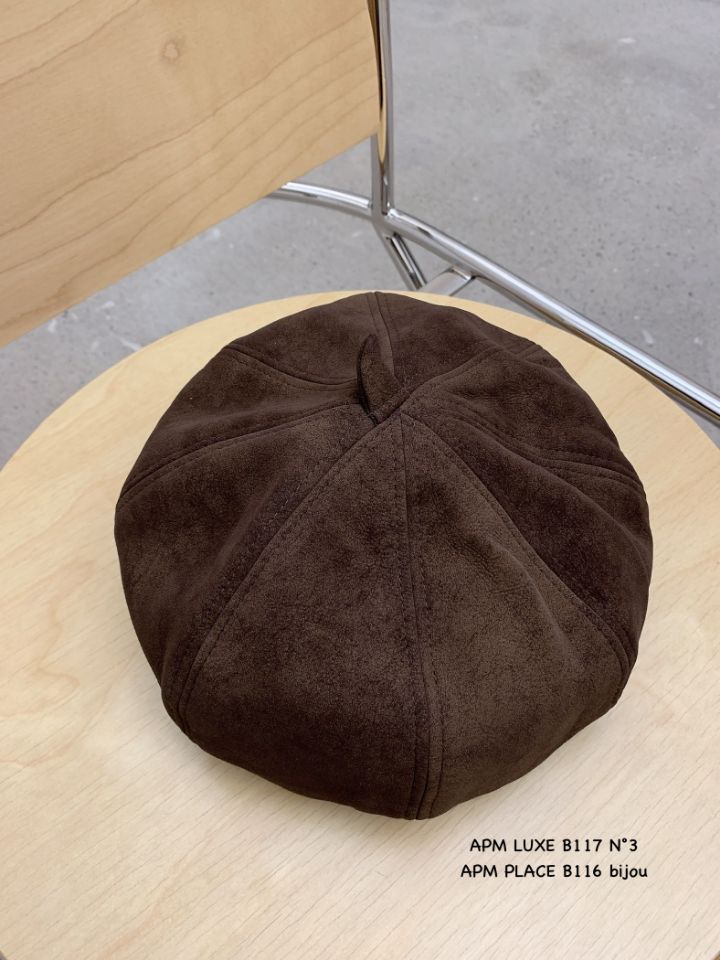 N3東大門㊣直郵女士新品推薦時尚熱賣真品25秋冬帽子絨面革N3帽子圖色2