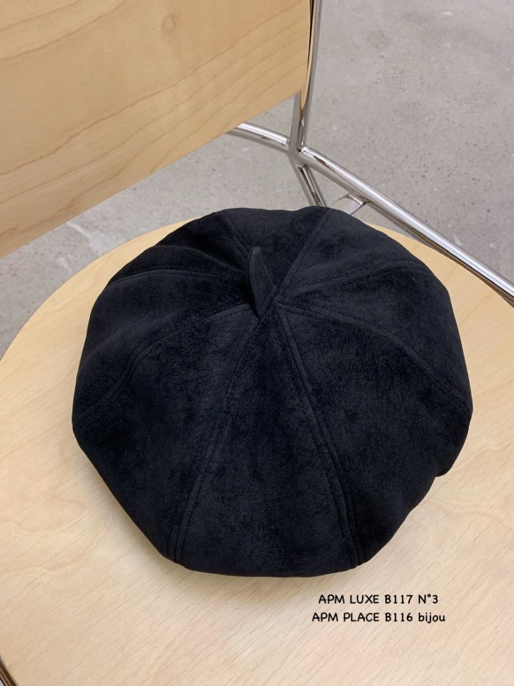 N3東大門㊣直郵女士新品推薦時尚熱賣真品25秋冬帽子絨面革N3帽子圖色3