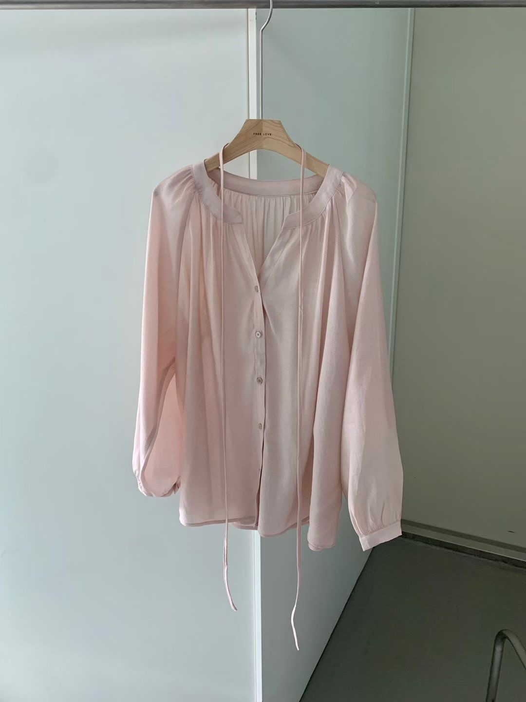 FREELOVE東大門㊣代購女士新品休閑真品職業25秋冬襯衫蕾絲衫FREELOVE襯衫/蕾絲衫圖色2