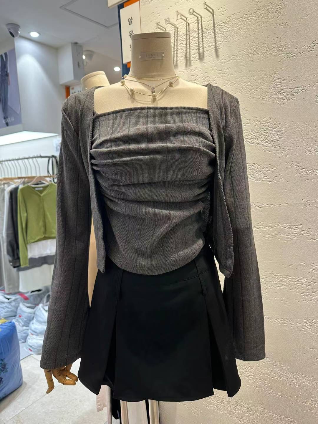 EEYOU東大門㊣實拍女裝新品熱賣人氣時尚職業真品25秋冬套裝EEYOU套裝圖色2
