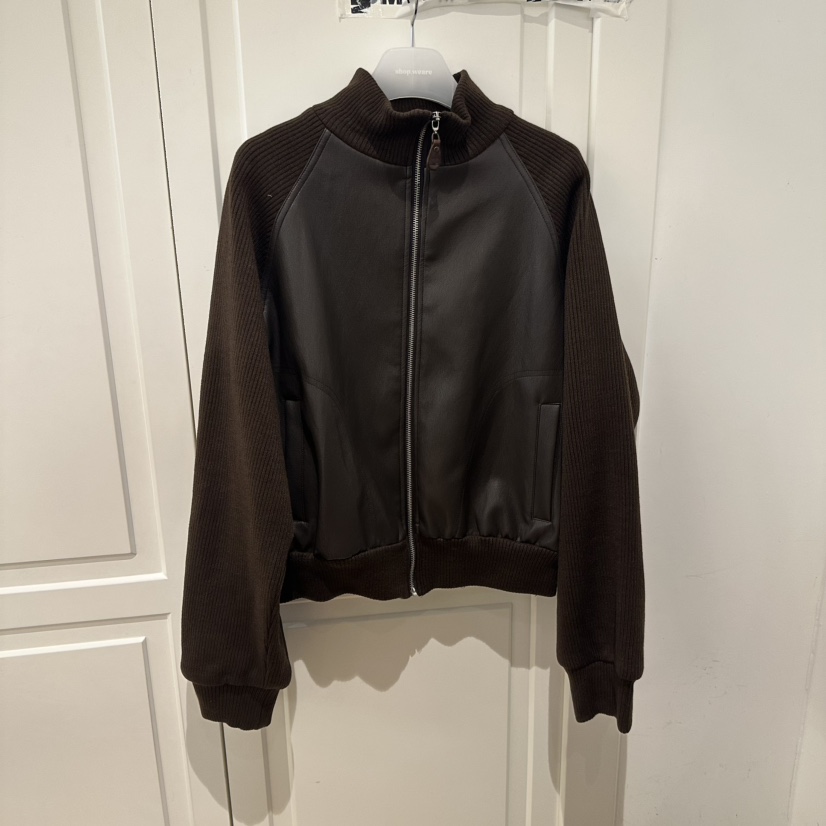 WE ARE/WELOVER東大門㊣代購女裝新款時尚休閑25秋冬夾克SHOP_WE ARE夾克圖色1棕色