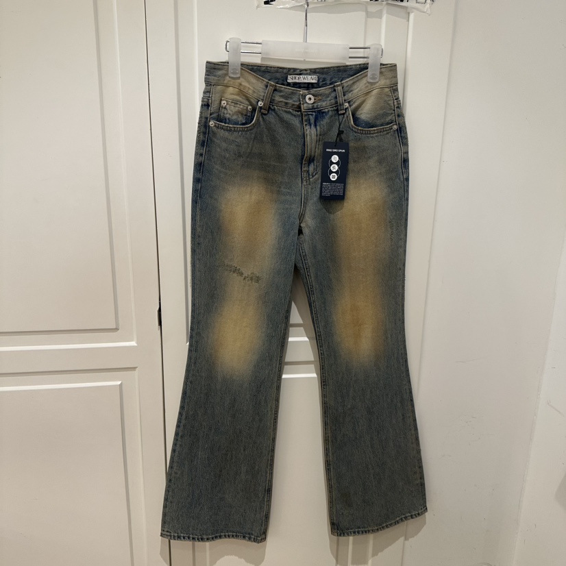 WE ARE/WELOVER東大門㊣直郵女裝新款休閑職業真品牛仔褲SHOP_WE ARE牛仔褲圖色1