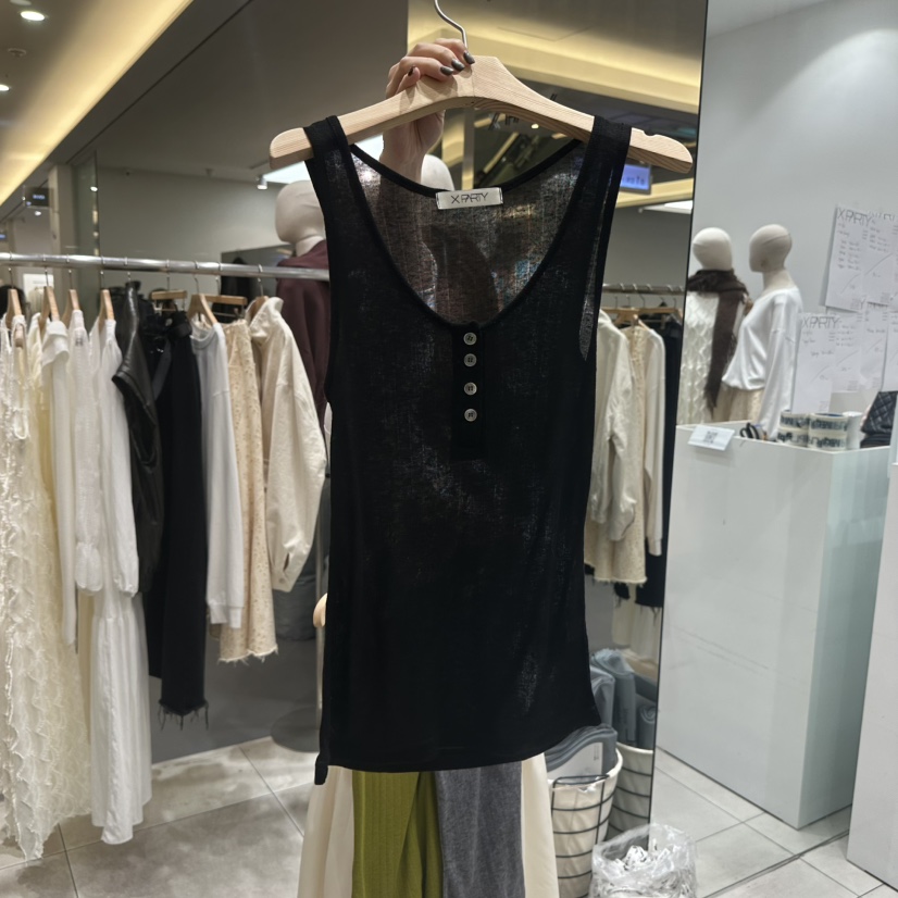 XPARTY東大門㊣代購女士新款熱賣真品25秋冬人氣職業吊帶背心XPARTY吊帶/背心圖色3