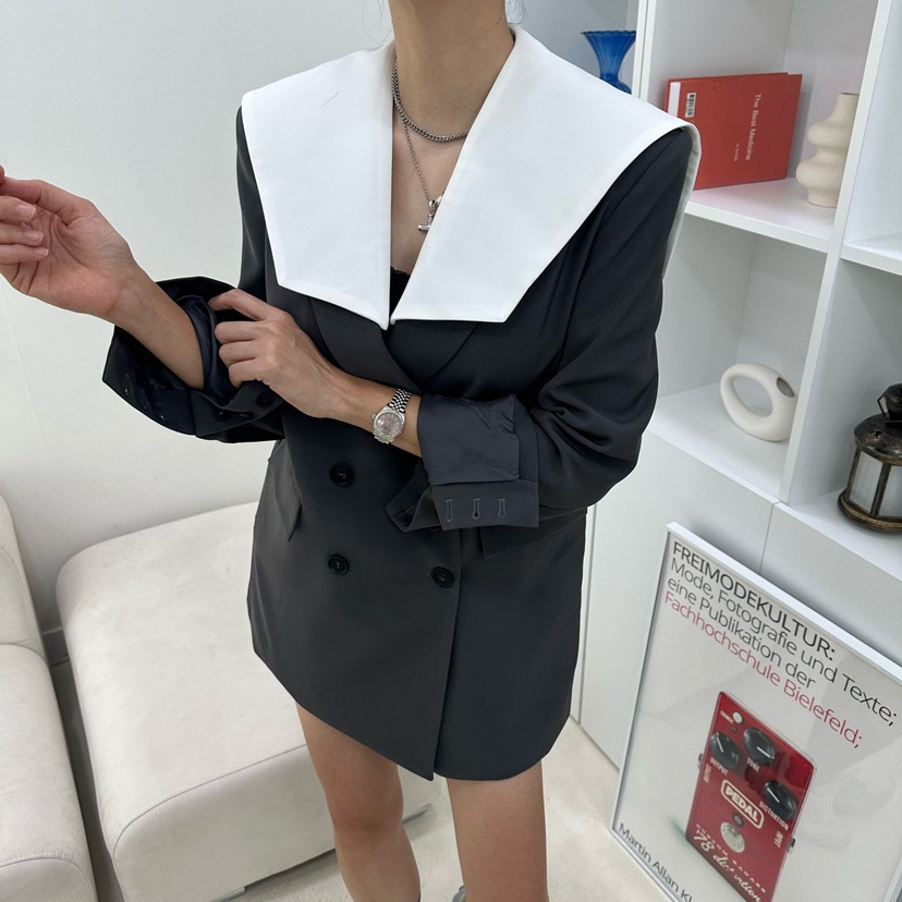 SOUIT東大門㊣直郵女士新款熱賣時尚人氣25秋冬職業夾克斗篷SOUIT by mabel-L夾克