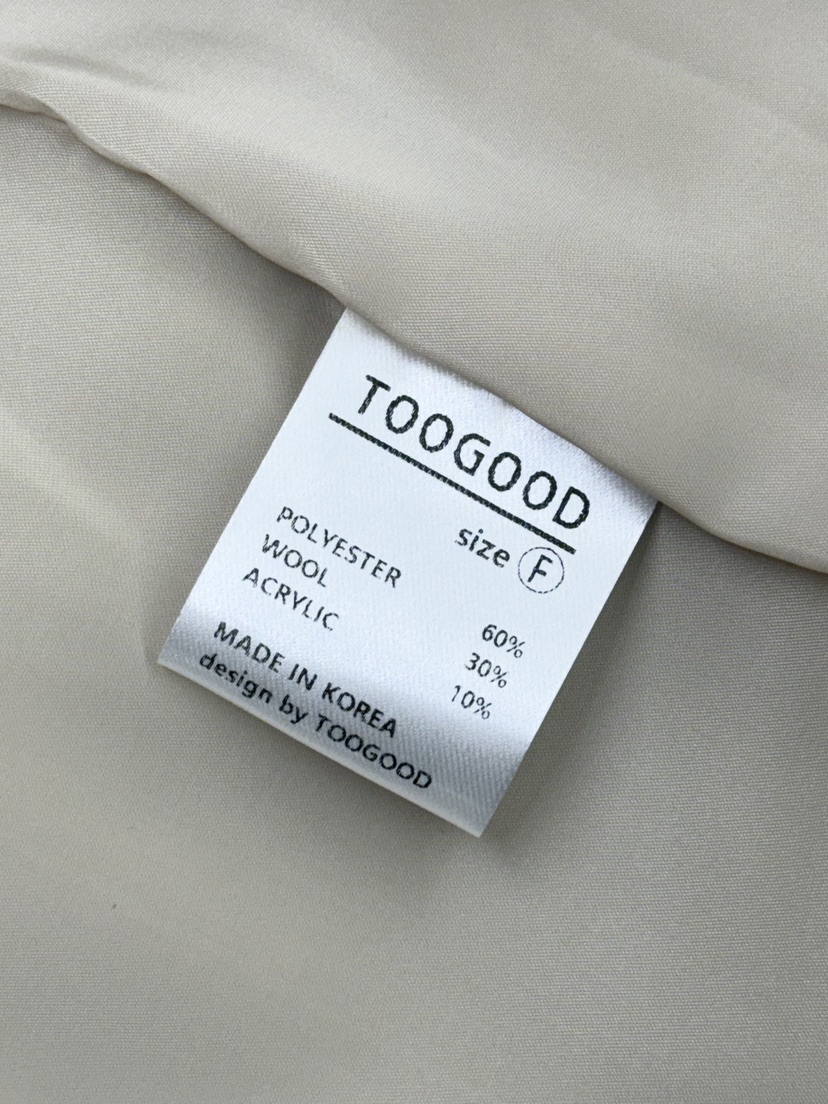 TOOGOOD東大門㊣直郵女裝新品25秋冬職業熱賣真品休閑短款大衣TOOGOOD短款大衣