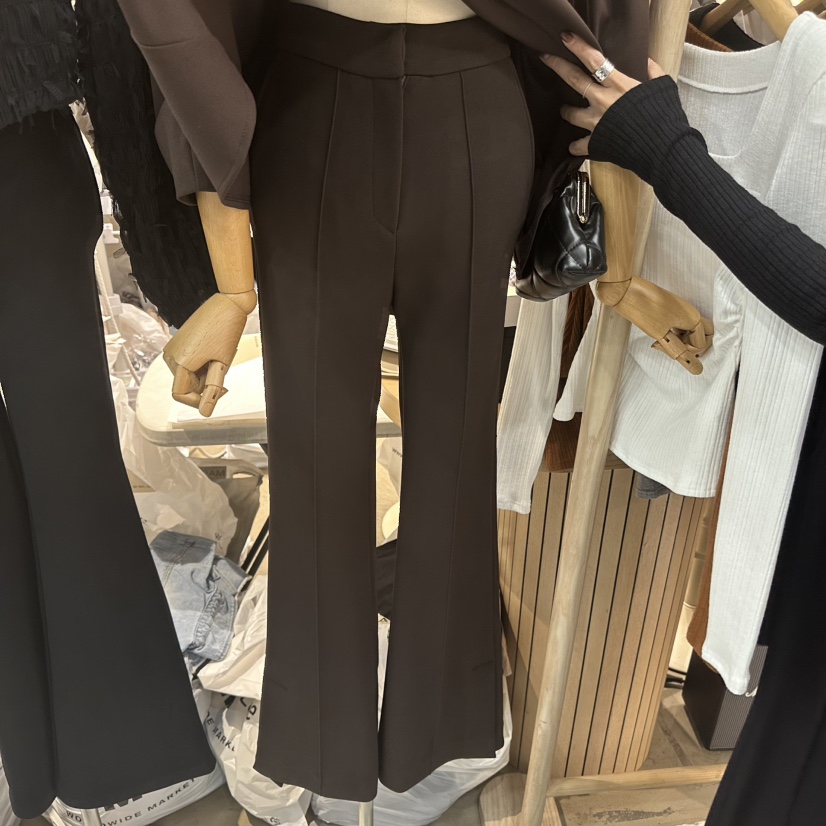 MAGNOLIA36-L東大門㊣代購女士新品時尚休閑職業25秋冬休閑褲MAGNOLIA36-L休閑褲圖色1棕色