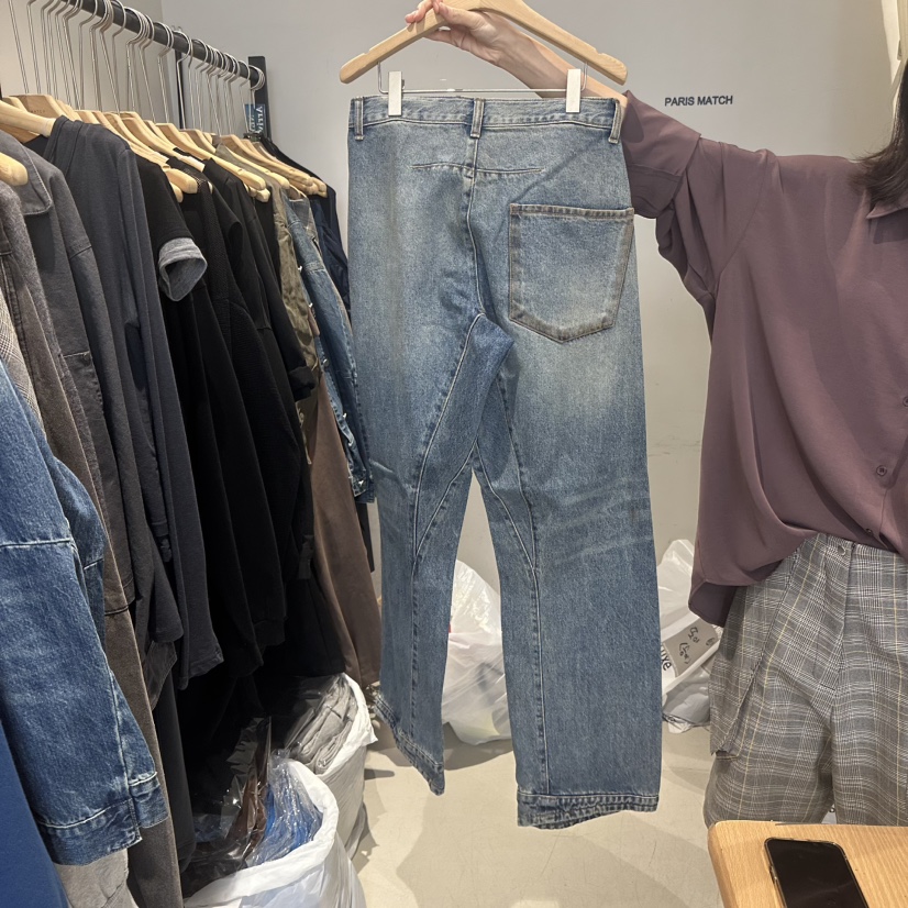 PARIS MATCH東大門㊣直郵女士新品推薦25秋冬時尚人氣牛仔褲PARIS MATCH牛仔褲