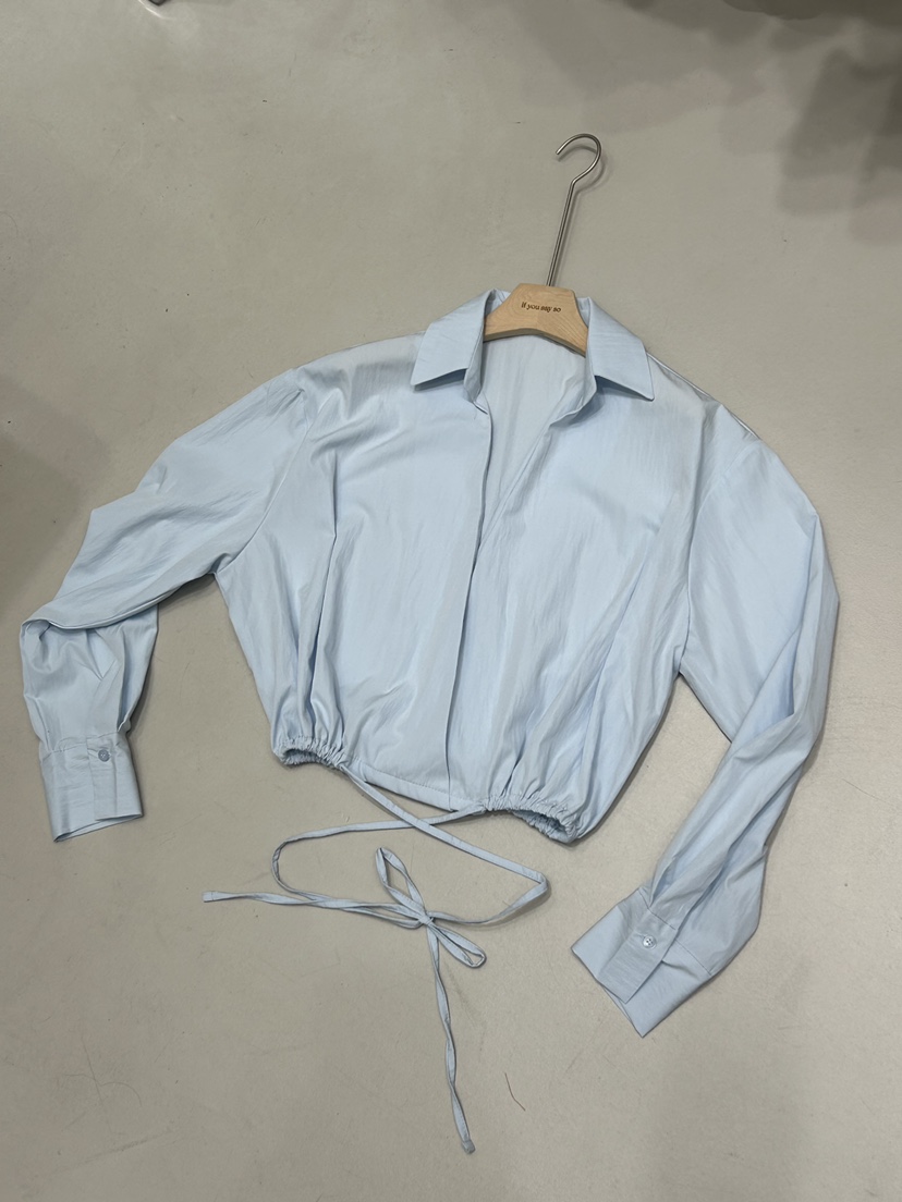 IF YOU SAY SO東大門㊣直郵女裝新品休閑25秋冬襯衫蕾絲衫IF YOU SAY SO襯衫/蕾絲衫圖色2