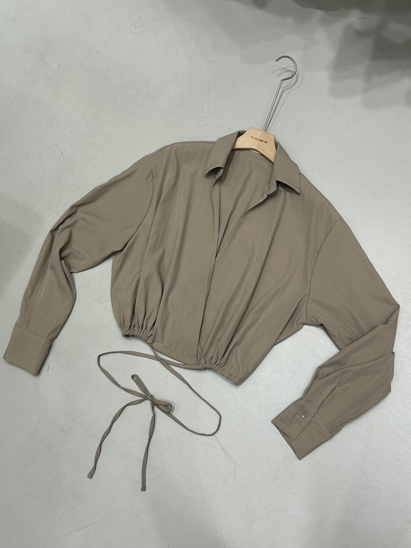 IF YOU SAY SO東大門㊣直郵女裝新品休閑25秋冬襯衫蕾絲衫IF YOU SAY SO襯衫/蕾絲衫圖色4