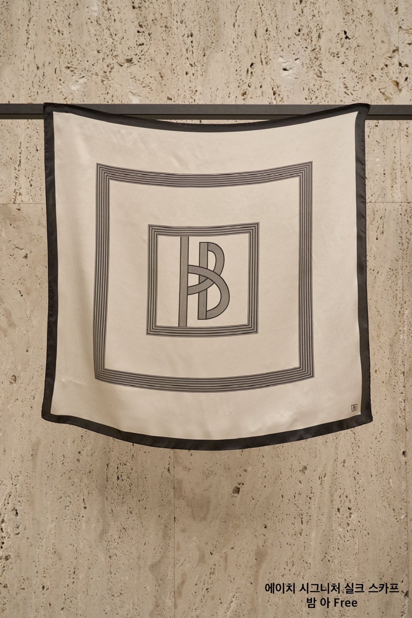BLOSSOM東大門㊣代購女士新款25秋冬推薦時尚圍巾披肩真絲圍巾BLOSSOM圍巾/披肩圖色1