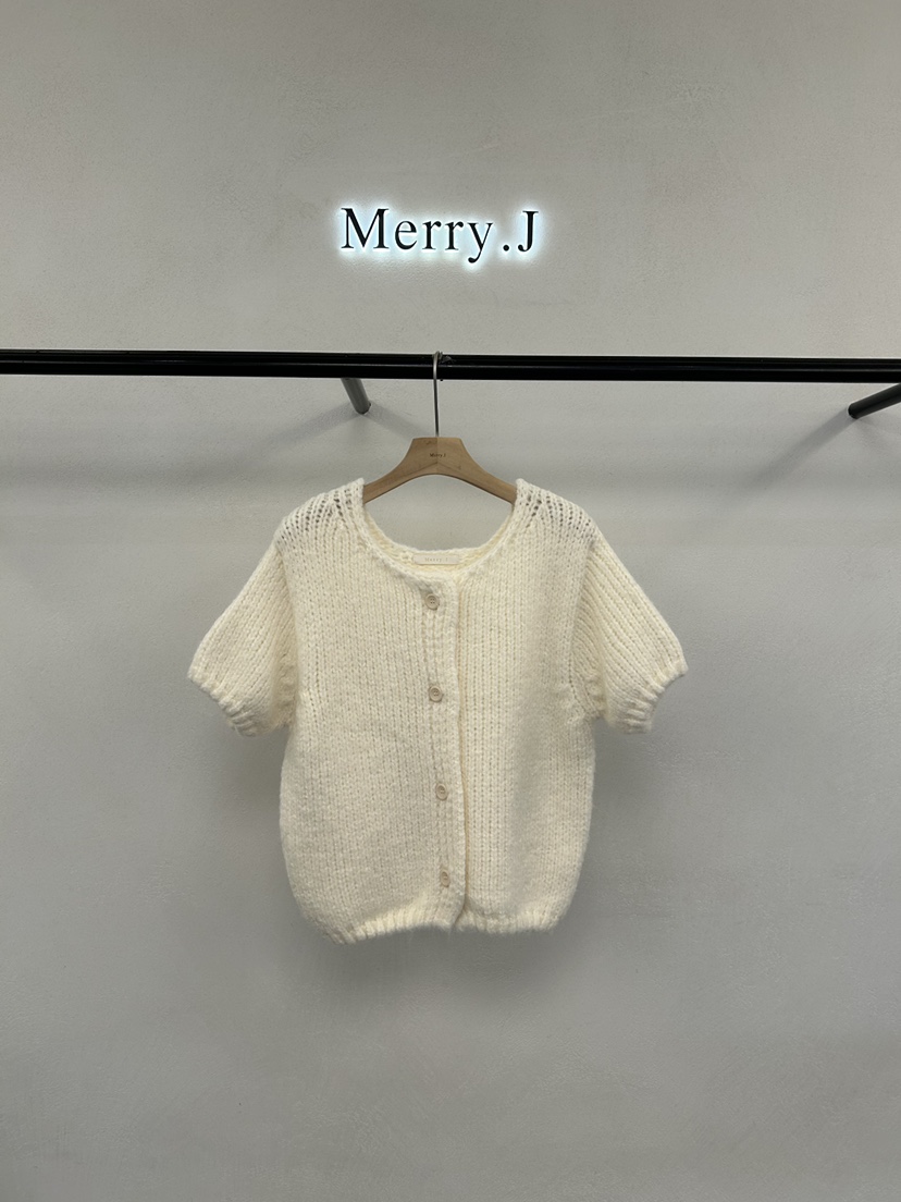 MERRY-J東大門㊣代購女士新品時尚熱賣真品推薦針織衫開襟衫MERRY-J針織衫圖色2
