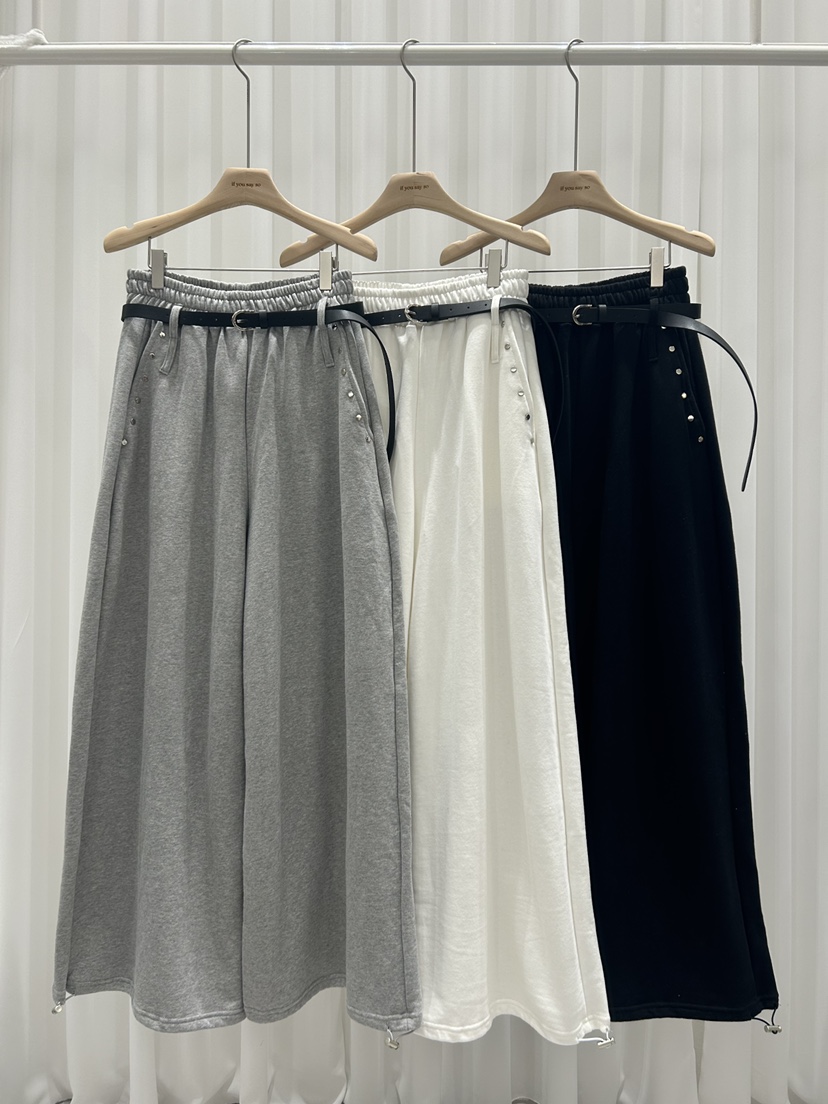 IF YOU SAY SO韓國直郵㊣女裝新品25秋冬人氣休閑褲含腰帶IF YOU SAY SO休閑褲