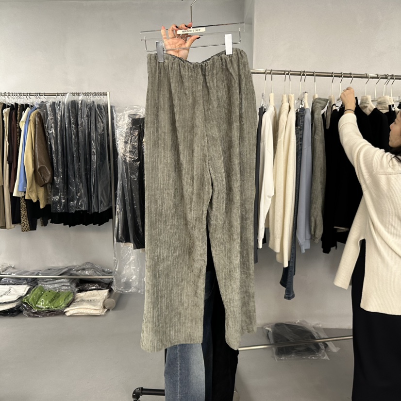 DOUBLE STANDARD/LE SMOKING/MAISONSTAFF韓國直郵㊣女士新品休閑休閑褲MAISONSTAFF休閑褲圖色1
