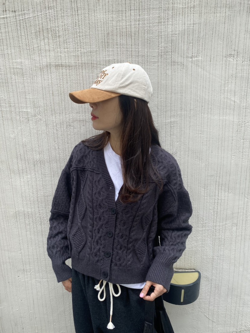 YESFREE韓國直郵㊣女士新款人氣熱賣25秋冬職業休閑針織衫開衫YESFREE針織衫