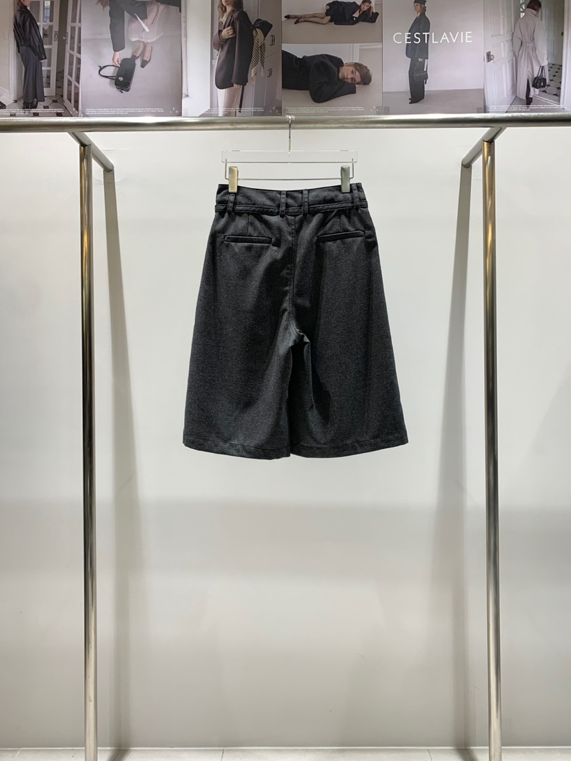 CESTLAVIE韓國直郵㊣女士新款真品25秋冬時尚人氣職業短褲羊毛CESTLAVIE短褲
