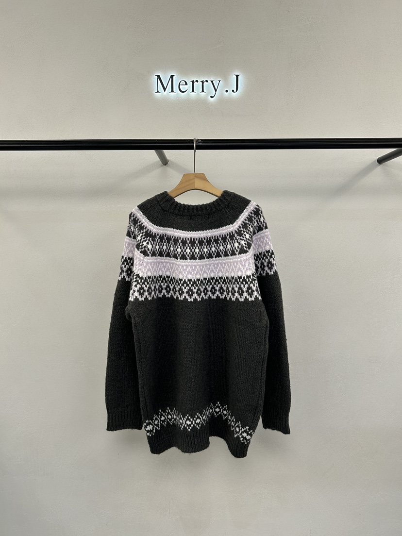 MERRY-J韓國直郵㊣女士新品25秋冬時尚人氣職業推薦針織衫MERRY-J針織衫