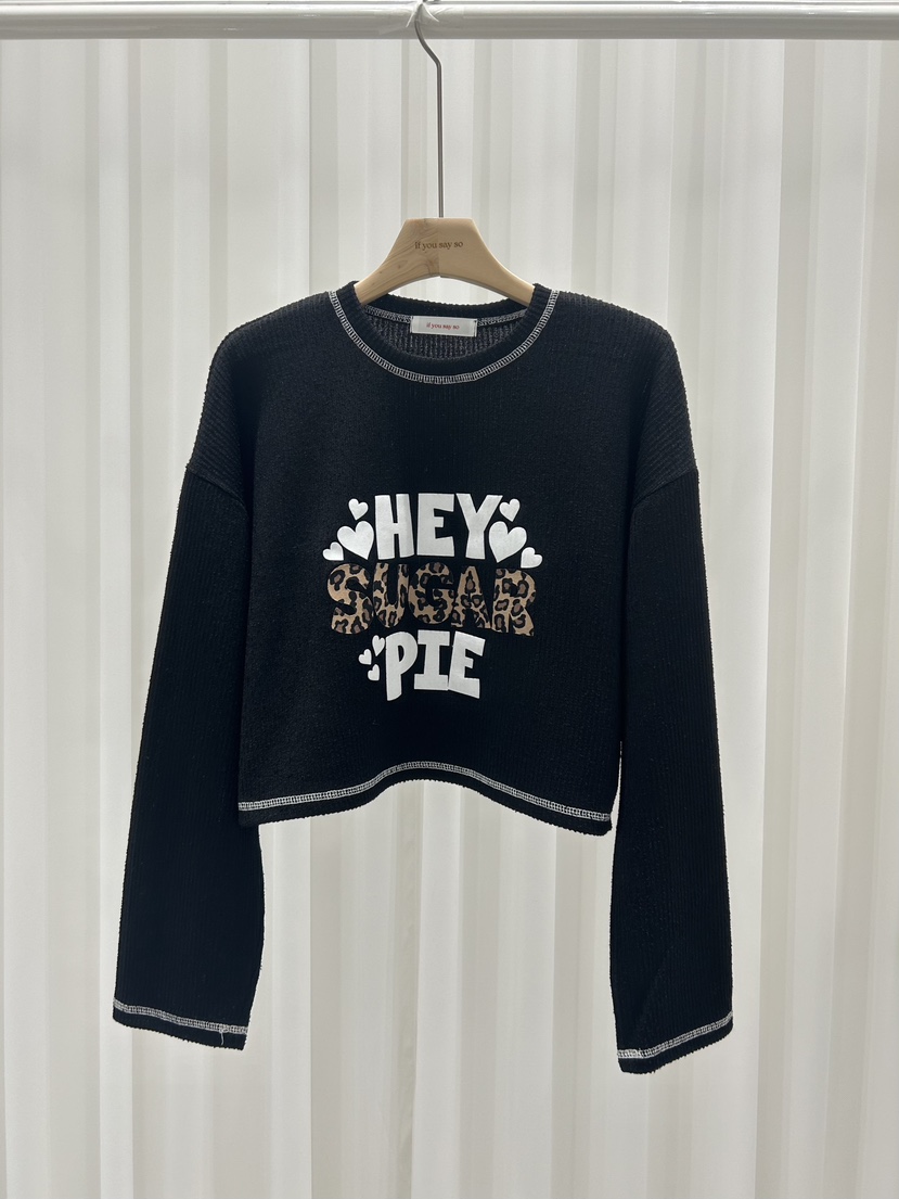 IF YOU SAY SO韓國代購㊣女裝新品人氣熱賣25秋冬長袖T恤IF YOU SAY SO長袖T恤圖色2