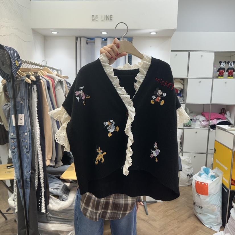 DE LINE韓國直郵㊣女裝新品職業人氣25秋冬時尚熱賣針織衫DE LINE針織衫圖色3