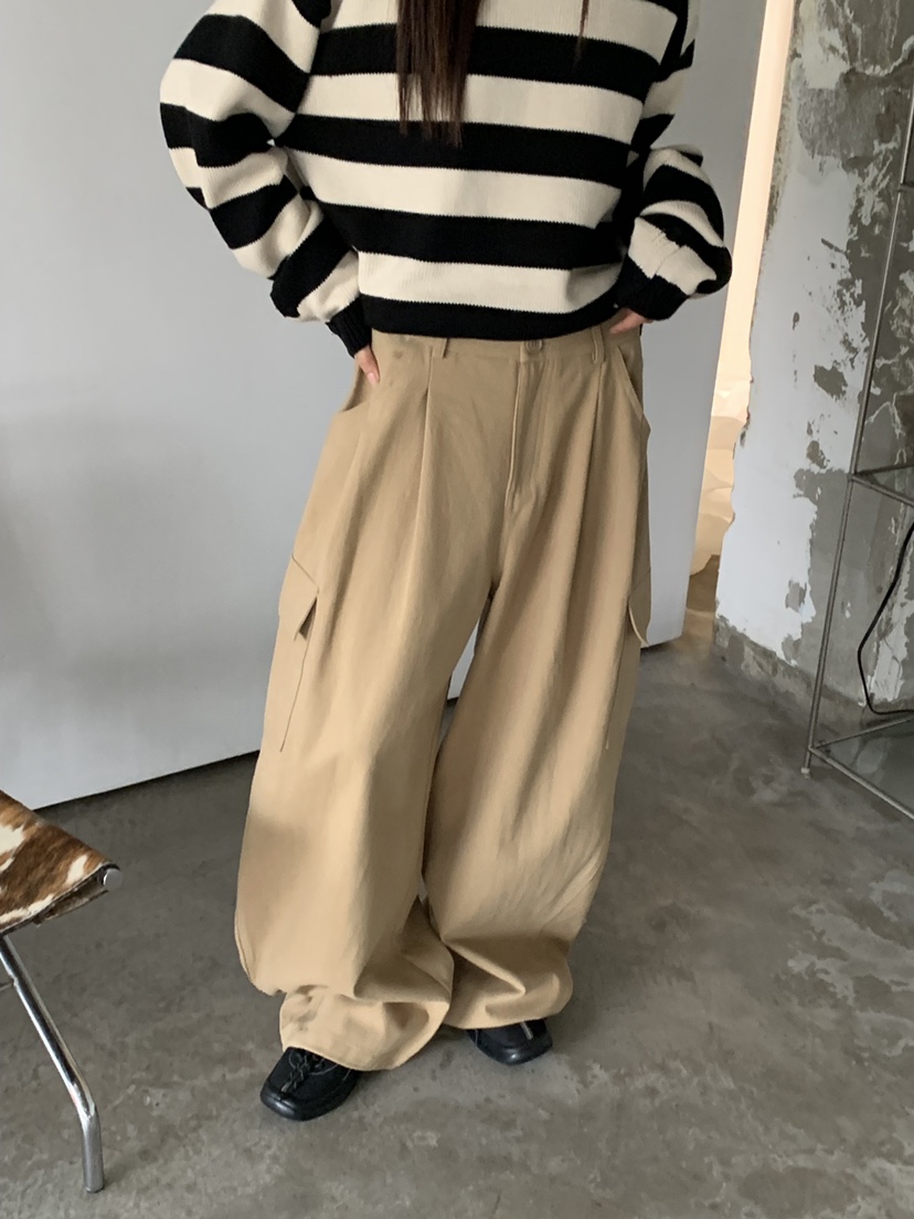 RIVER RAIN東大門㊣實拍女裝新款推薦職業熱賣休閑褲工裝褲RIVER RAIN休閑褲