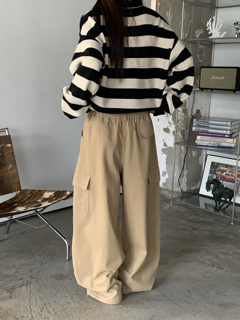 RIVER RAIN東大門㊣實拍女裝新款推薦職業熱賣休閑褲工裝褲RIVER RAIN休閑褲
