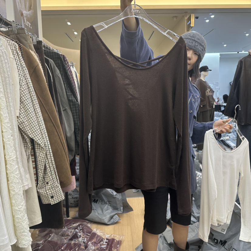 ARR東大門㊣實拍女裝新品職業人氣熱賣休閑真品時尚長袖T恤ARR長袖T恤圖色3