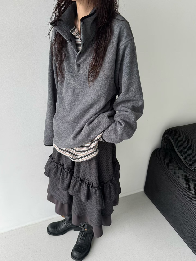 MINIMUZE韓國直郵㊣女士新品真品推薦休閑職業25秋冬衛衣羊毛MINIMUZE衛衣