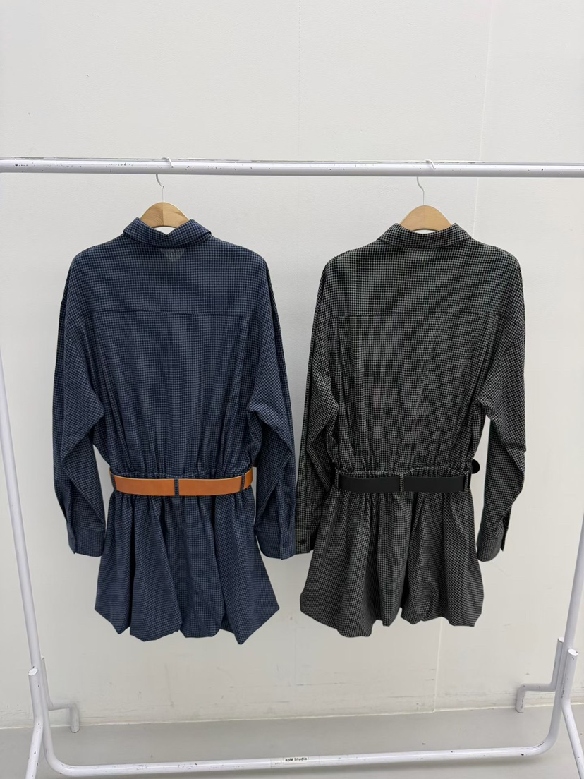 LOVABLE韓國直郵㊣女士新款推薦人氣職業真品時尚連衣裙含腰帶LOVABLE連衣裙