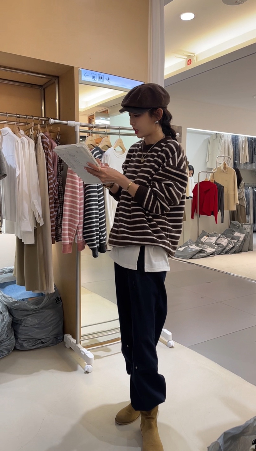BOUND.A韓國直郵㊣女士新品人氣休閑熱賣職業牛仔褲不褪色BOUND.A牛仔褲