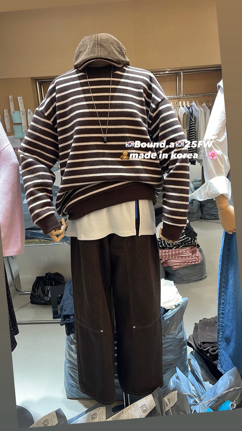 BOUND.A韓國直郵㊣女士新品人氣休閑熱賣職業牛仔褲不褪色BOUND.A牛仔褲