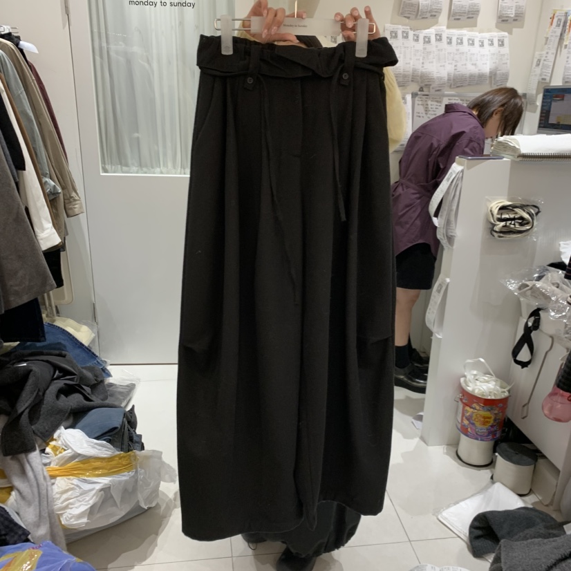 MONDAY TO SUNDAY東大門㊣代購女士新品職業休閑褲荷葉邊MONDAY TO SUNDAY休閑褲圖色3