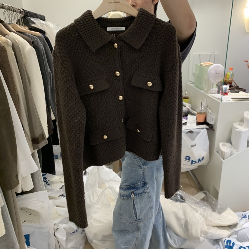 ANDYOUBROWN東大門㊣直郵女士新品時尚職業推薦真品熱賣針織衫ANDYOUBROWN針織衫圖色1