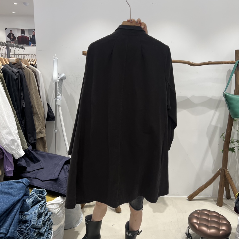 BLOOM東大門㊣實拍女裝新品時尚職業人氣休閑25秋冬長款風衣BLOOM-S長款風衣