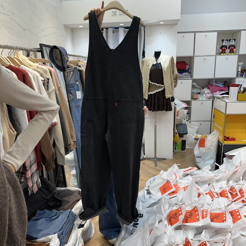 DE LINE東大門㊣實拍女裝新品熱賣職業人氣真品推薦背帶褲DE LINE背帶褲
