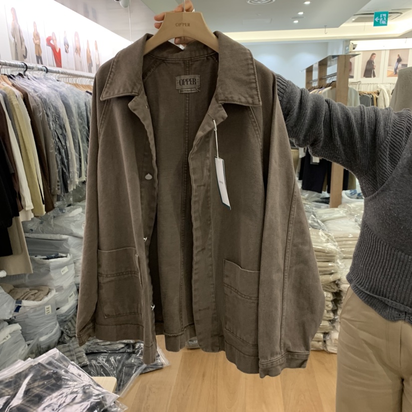 OP PER東大門㊣實拍女裝新品推薦人氣休閑真品25秋冬職業夾克OPPER-simplebeige夾克圖色1