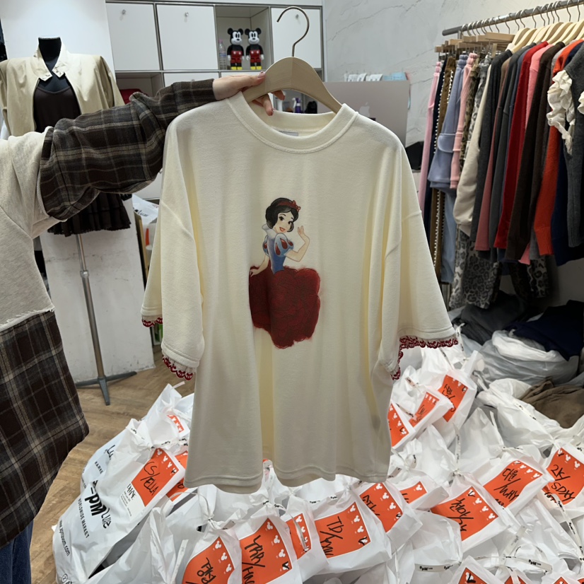DE LINE東大門㊣直郵女裝新品休閑人氣真品25秋冬熱賣時尚T恤DE LINET恤圖色1