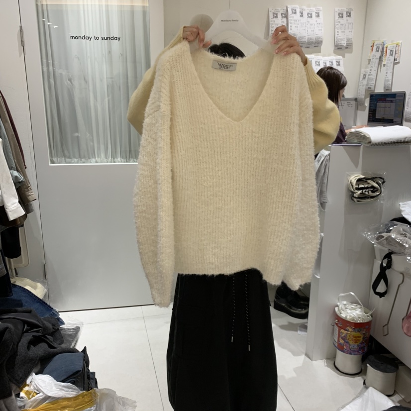 MONDAY TO SUNDAY東大門㊣實拍女裝新品時尚休閑25秋冬針織衫MONDAY TO SUNDAY針織衫圖色1