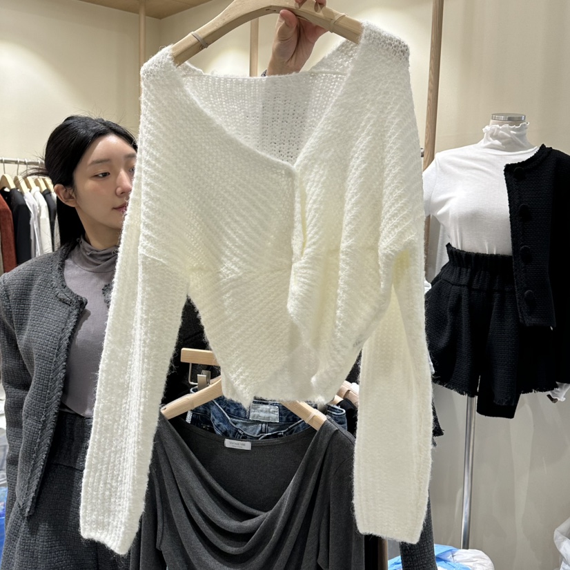 VINTAGE VIBE東大門㊣代購女士新品真品推薦人氣針織衫兩面穿VINTAGE VIBE針織衫圖色1