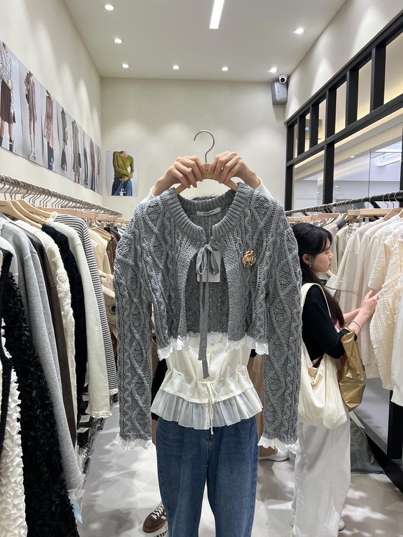 MARIE MARIE東大門㊣直郵女裝新款25秋冬熱賣針織衫不含配飾MARIE MARIE針織衫圖色1
