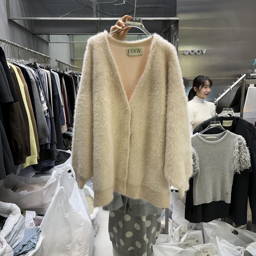UOOV東大門㊣實拍女裝新品職業25秋冬推薦休閑熱賣時尚針織衫UOOV針織衫圖色3