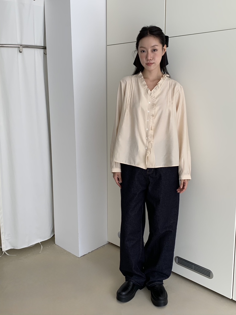 LOVE MY SANTA東大門㊣實拍女士新品人氣時尚休閑襯衫蕾絲衫Santa/LOVE MY SANTA襯衫/蕾絲衫