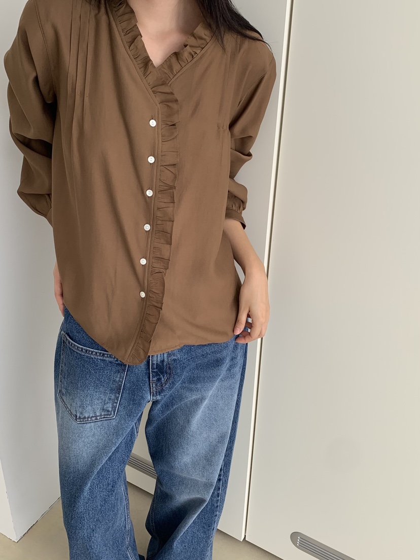 LOVE MY SANTA東大門㊣實拍女士新品人氣時尚休閑襯衫蕾絲衫Santa/LOVE MY SANTA襯衫/蕾絲衫圖色3