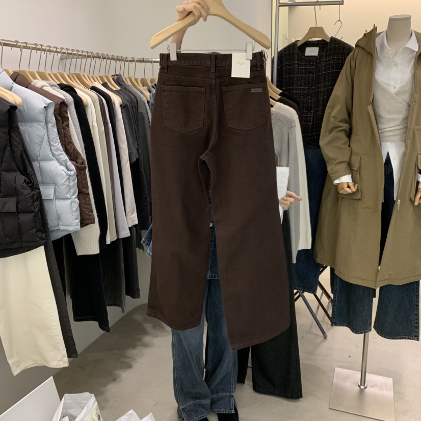 PHILO東大門㊣代購女裝新品25秋冬職業休閑時尚推薦人氣牛仔褲PHILO牛仔褲