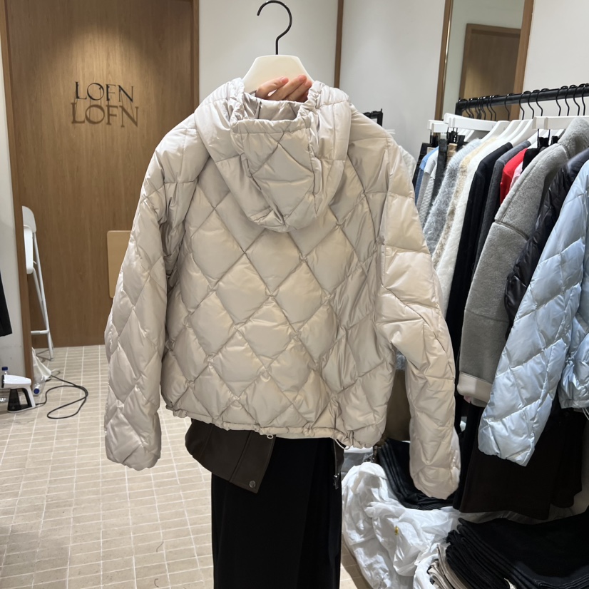 LOFN韓國直郵㊣女士新款25秋冬職業推薦真品短款羽絨服鴨絨LOFN短款羽絨服