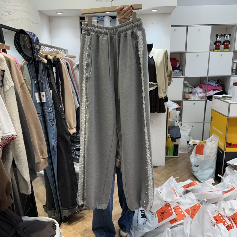 DE LINE東大門㊣實拍女裝新品25秋冬熱賣推薦職業人氣休閑褲DE LINE休閑褲圖色1