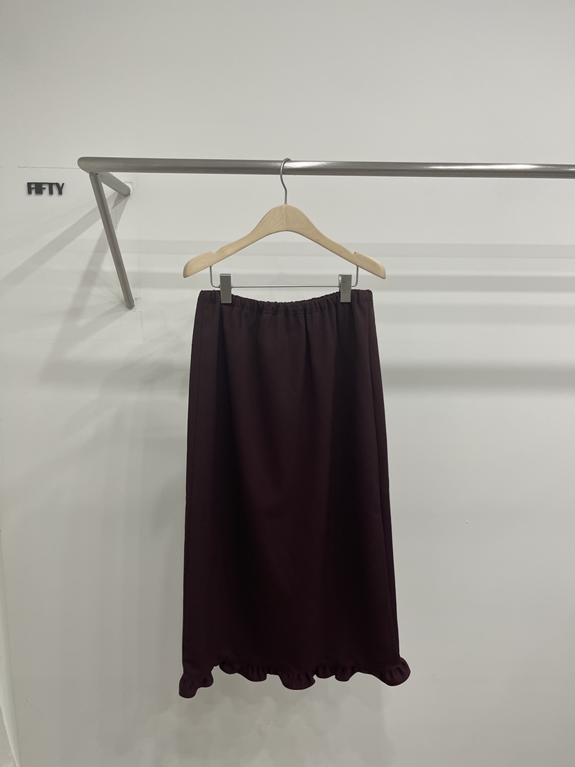 FIFTY韓國代購㊣女士新品25秋冬推薦人氣熱賣時尚職業真品長裙FIFTY長裙圖色1