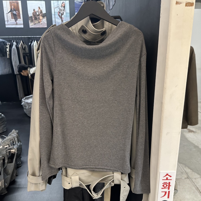 PROJECT WAVE-P東大門㊣實拍女裝新品時尚休閑熱賣長袖T恤PROJECT WAVE長袖T恤圖色2