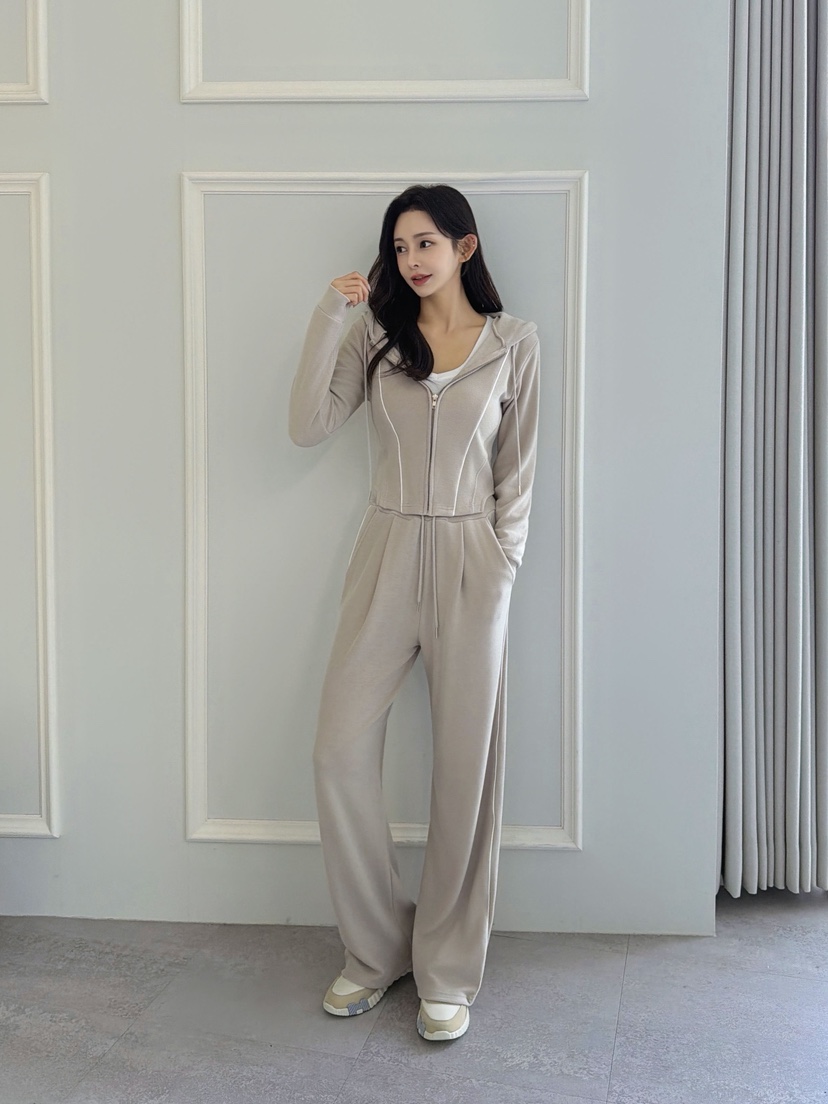 CLOTH韓國直郵㊣女士新品人氣時尚休閑推薦職業套裝套裝兜帽CLOTH套裝