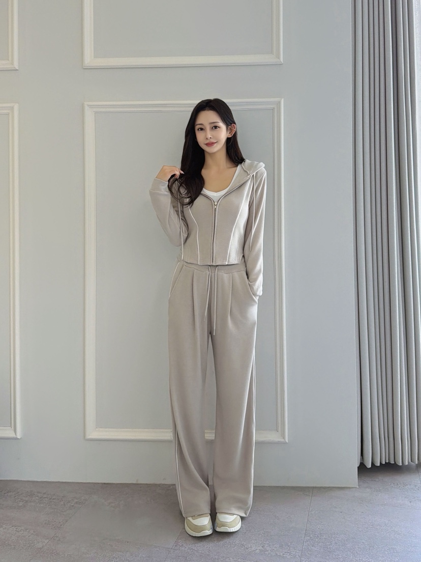 CLOTH韓國直郵㊣女士新品人氣時尚休閑推薦職業套裝套裝兜帽CLOTH套裝